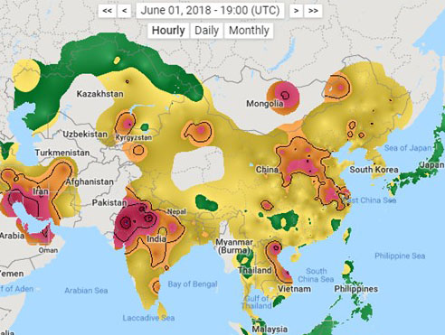 Moderate Levels Of Air Pollution Remained Persistent Over The